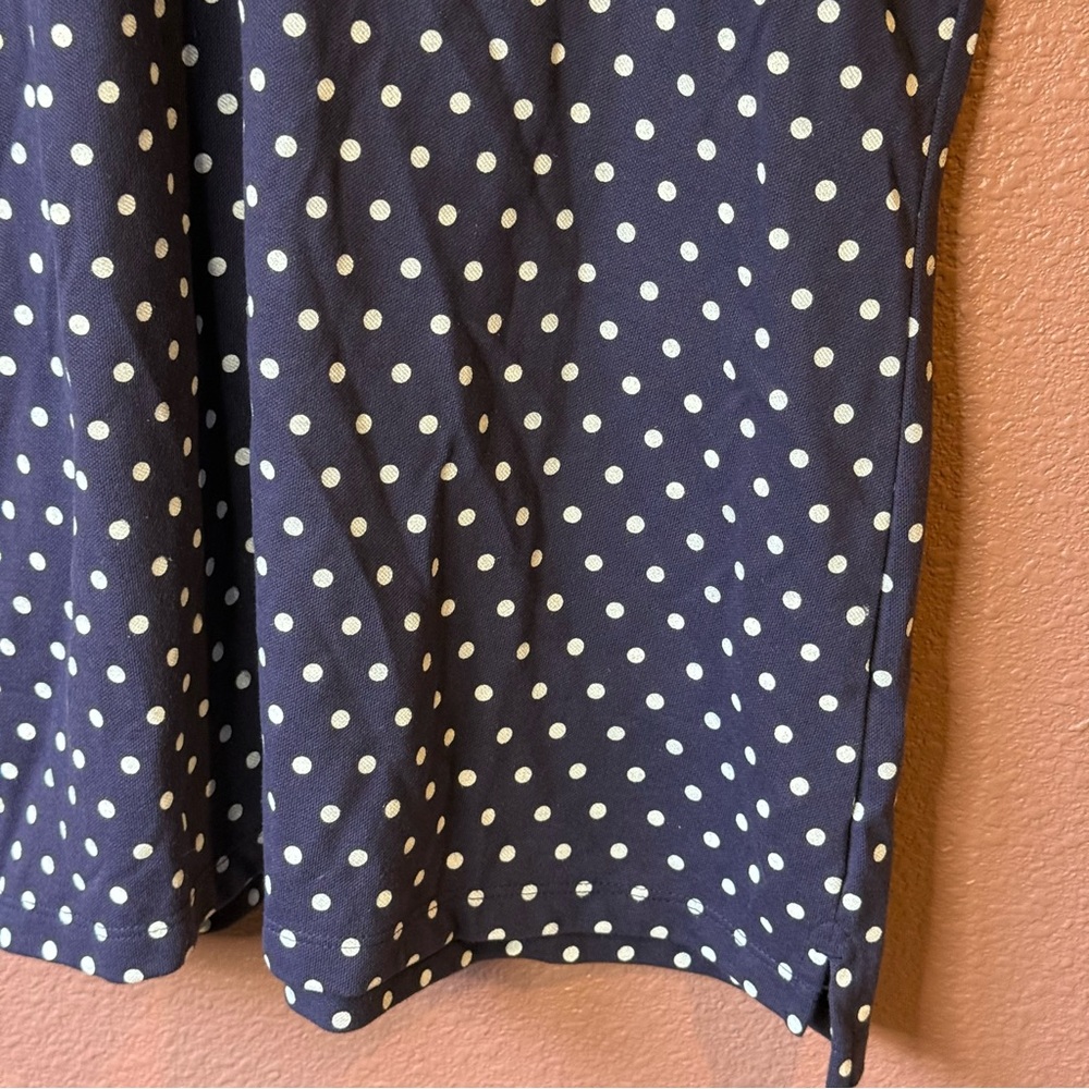 G/FORE Navy and White Polka Dot Polo Women’s Large - Picture 5 of 7